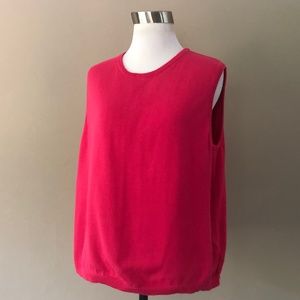 Pullover Pink Cotton Sleeveless XL Main Line